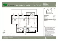 3 pokoje, mieszkanie 58,08 m², piętro 2, oferta nr 5, Panarea, Warszawa, Ursus, ul. Ryżowa