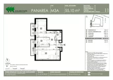 3 pokoje, mieszkanie 55,11 m², piętro 3, oferta nr 11, Panarea, Warszawa, Ursus, ul. Ryżowa