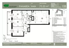 4 pokoje, mieszkanie 73,33 m², piętro 2, oferta nr 108, Panarea, Warszawa, Ursus, ul. Ryżowa