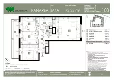 4 pokoje, mieszkanie 73,33 m², piętro 1, oferta nr 103, Panarea, Warszawa, Ursus, ul. Ryżowa