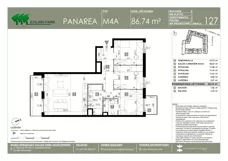 4 pokoje, mieszkanie 86,74 m², piętro 2, oferta nr 127, Panarea, Warszawa, Ursus, ul. Ryżowa