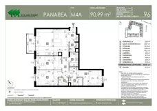 4 pokoje, mieszkanie 90,99 m², piętro 3, oferta nr 96, Panarea, Warszawa, Ursus, ul. Ryżowa