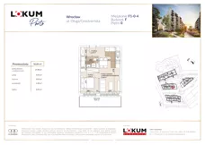 2 pokoje, mieszkanie 36,88 m², parter, oferta nr F1-0-4, Lokum Porto Etap VI, Wrocław, Szczepin, ul. Długa/Gnieźnieńska
