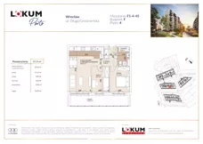 3 pokoje, mieszkanie 57,13 m², piętro 4, oferta nr F1-4-45, Lokum Porto Etap VI, Wrocław, Szczepin, ul. Długa/Gnieźnieńska
