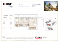 4 pokoje, mieszkanie 99,81 m², piętro 5, oferta nr F1-5-50, Lokum Porto Etap VI, Wrocław, Szczepin, ul. Długa/Gnieźnieńska