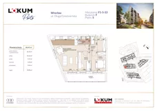 3 pokoje, mieszkanie 60,55 m², piętro 5, oferta nr F1-5-53, Lokum Porto Etap VI, Wrocław, Szczepin, ul. Długa/Gnieźnieńska