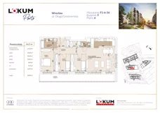 4 pokoje, mieszkanie 94,27 m², piętro 6, oferta nr F1-6-56, Lokum Porto Etap VI, Wrocław, Szczepin, ul. Długa/Gnieźnieńska