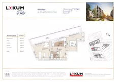 2 pokoje, mieszkanie 53,48 m², piętro 7, oferta nr F1-7-61, Lokum Porto Etap VI, Wrocław, Szczepin, ul. Długa/Gnieźnieńska