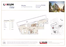 2 pokoje, mieszkanie 53,29 m², piętro 8, oferta nr F1-8-64, Lokum Porto Etap VI, Wrocław, Szczepin, ul. Długa/Gnieźnieńska