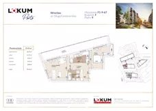 2 pokoje, mieszkanie 53,31 m², piętro 9, oferta nr F1-9-67, Lokum Porto Etap VI, Wrocław, Szczepin, ul. Długa/Gnieźnieńska