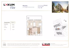 1 pokój, mieszkanie 37,69 m², parter, oferta nr F1-0-2, Lokum Porto Etap VI, Wrocław, Szczepin, ul. Długa/Gnieźnieńska