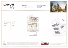 1 pokój, mieszkanie 26,64 m², parter, oferta nr F1-0-7, Lokum Porto Etap VI, Wrocław, Szczepin, ul. Długa/Gnieźnieńska