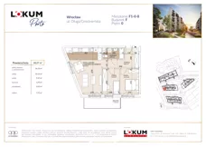 3 pokoje, mieszkanie 60,41 m², parter, oferta nr F1-0-8, Lokum Porto Etap VI, Wrocław, Szczepin, ul. Długa/Gnieźnieńska