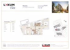 2 pokoje, mieszkanie 49,39 m², parter, oferta nr F1-0-9, Lokum Porto Etap VI, Wrocław, Szczepin, ul. Długa/Gnieźnieńska