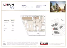 3 pokoje, mieszkanie 60,39 m², piętro 1, oferta nr F1-1-18, Lokum Porto Etap VI, Wrocław, Szczepin, ul. Długa/Gnieźnieńska