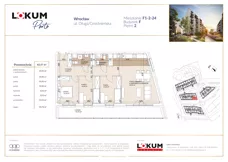 4 pokoje, mieszkanie 83,34 m², piętro 2, oferta nr F1-2-24, Lokum Porto Etap VI, Wrocław, Szczepin, ul. Długa/Gnieźnieńska