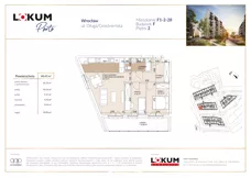 3 pokoje, mieszkanie 60,38 m², piętro 2, oferta nr F1-2-28, Lokum Porto Etap VI, Wrocław, Szczepin, ul. Długa/Gnieźnieńska