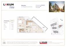 2 pokoje, mieszkanie 54,23 m², parter, oferta nr H1-0-1, Lokum Porto Etap VI, Wrocław, Szczepin, ul. Długa/Gnieźnieńska
