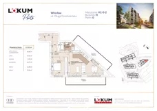 2 pokoje, mieszkanie 57,14 m², parter, oferta nr H1-0-2, Lokum Porto Etap VI, Wrocław, Szczepin, ul. Długa/Gnieźnieńska