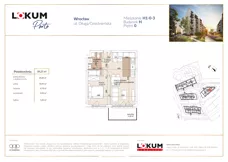 2 pokoje, mieszkanie 39,41 m², parter, oferta nr H1-0-3, Lokum Porto Etap VI, Wrocław, Szczepin, ul. Długa/Gnieźnieńska