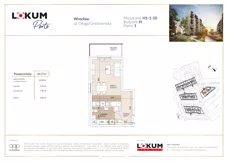 1 pokój, mieszkanie 36,09 m², piętro 1, oferta nr H1-1-10, Lokum Porto Etap VI, Wrocław, Szczepin, ul. Długa/Gnieźnieńska