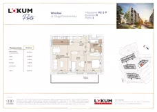 3 pokoje, mieszkanie 59,42 m², piętro 1, oferta nr H1-1-9, Lokum Porto Etap VI, Wrocław, Szczepin, ul. Długa/Gnieźnieńska
