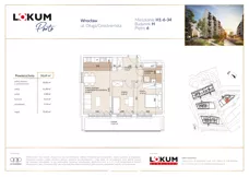 3 pokoje, mieszkanie 58,79 m², piętro 6, oferta nr H1-6-34, Lokum Porto Etap VI, Wrocław, Szczepin, ul. Długa/Gnieźnieńska