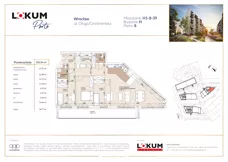 4 pokoje, mieszkanie 103,70 m², piętro 8, oferta nr H1-8-39, Lokum Porto Etap VI, Wrocław, Szczepin, ul. Długa/Gnieźnieńska