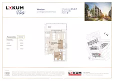 1 pokój, mieszkanie 33,30 m², parter, oferta nr E1-0-7, Lokum Porto Etap VI, Wrocław, Szczepin, ul. Długa/Gnieźnieńska