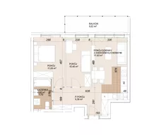 3 pokoje, mieszkanie 54,19 m², parter, oferta nr E1-0-4, Lokum Porto Etap VI, Wrocław, Szczepin, ul. Długa/Gnieźnieńska