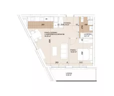 2 pokoje, mieszkanie 45,64 m², piętro 1, oferta nr E1-1-13, Lokum Porto Etap VI, Wrocław, Szczepin, ul. Długa/Gnieźnieńska