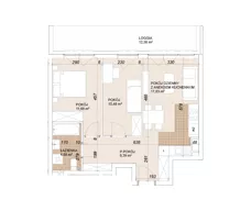 3 pokoje, mieszkanie 54,01 m², piętro 1, oferta nr E1-1-16, Lokum Porto Etap VI, Wrocław, Szczepin, ul. Długa/Gnieźnieńska