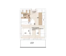 1 pokój, mieszkanie 32,44 m², piętro 1, oferta nr E1-1-22, Lokum Porto Etap VI, Wrocław, Szczepin, ul. Długa/Gnieźnieńska