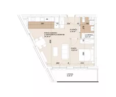 2 pokoje, mieszkanie 45,66 m², piętro 2, oferta nr E1-2-25, Lokum Porto Etap VI, Wrocław, Szczepin, ul. Długa/Gnieźnieńska