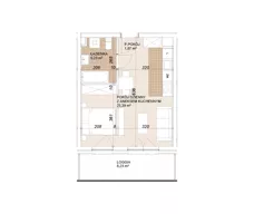 1 pokój, mieszkanie 32,42 m², piętro 2, oferta nr E1-2-35, Lokum Porto Etap VI, Wrocław, Szczepin, ul. Długa/Gnieźnieńska