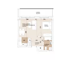 2 pokoje, mieszkanie 40,38 m², piętro 4, oferta nr E1-4-53, Lokum Porto Etap VI, Wrocław, Szczepin, ul. Długa/Gnieźnieńska