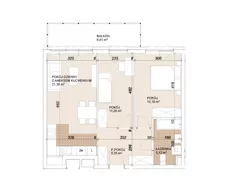 3 pokoje, mieszkanie 59,29 m², piętro 4, oferta nr E1-4-55, Lokum Porto Etap VI, Wrocław, Szczepin, ul. Długa/Gnieźnieńska