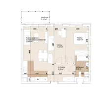 3 pokoje, mieszkanie 60,03 m², piętro 4, oferta nr E1-4-56, Lokum Porto Etap VI, Wrocław, Szczepin, ul. Długa/Gnieźnieńska