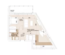 2 pokoje, mieszkanie 48,67 m², piętro 4, oferta nr E1-4-57, Lokum Porto Etap VI, Wrocław, Szczepin, ul. Długa/Gnieźnieńska