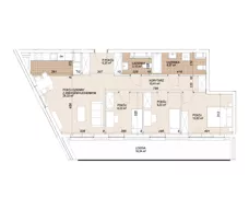 4 pokoje, mieszkanie 82,50 m², piętro 5, oferta nr E1-5-63, Lokum Porto Etap VI, Wrocław, Szczepin, ul. Długa/Gnieźnieńska