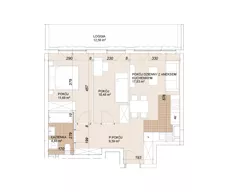 3 pokoje, mieszkanie 54,10 m², piętro 6, oferta nr E1-6-71, Lokum Porto Etap VI, Wrocław, Szczepin, ul. Długa/Gnieźnieńska