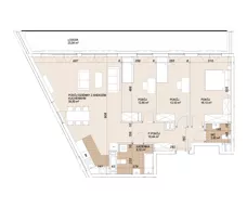 4 pokoje, mieszkanie 101,01 m², piętro 7, oferta nr E1-7-77, Lokum Porto Etap VI, Wrocław, Szczepin, ul. Długa/Gnieźnieńska