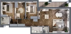 4 pokoje, mieszkanie 97,43 m², piętro 4, oferta nr E.4M25, Nowa Wałowa, Gdańsk, Śródmieście, ul. Stępkarska / Wiosna Ludów