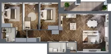 4 pokoje, mieszkanie 98,40 m², piętro 2, oferta nr E.2M17, Nowa Wałowa, Gdańsk, Śródmieście, ul. Stępkarska / Wiosna Ludów