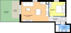 2 pokoje, mieszkanie 43,25 m², parter, oferta nr 3.11.0M01, Szumilas bud. 11-15, Kowale, ul. Magazynowa