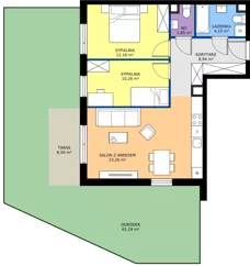 3 pokoje, mieszkanie 60,62 m², parter, oferta nr 3.12.0M04, Szumilas bud. 11-15, Kowale, ul. Magazynowa