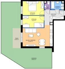 3 pokoje, mieszkanie 60,62 m², parter, oferta nr 3.14.0M04, Szumilas bud. 11-15, Kowale, ul. Magazynowa