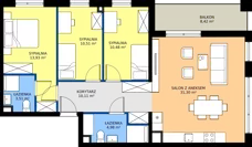 4 pokoje, mieszkanie 84,82 m², piętro 5, oferta nr I1.5M23, Nowa Wałowa I1, Gdańsk, Śródmieście, ul. Stępkarska / Wiosna Ludów
