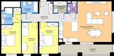 4 pokoje, mieszkanie 103,92 m², piętro 3, oferta nr I1.3M01, Nowa Wałowa I1, Gdańsk, Śródmieście, ul. Stępkarska / Wiosna Ludów