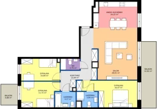 4 pokoje, mieszkanie 106,00 m², piętro 7, oferta nr I1.7M11, Nowa Wałowa I1, Gdańsk, Śródmieście, ul. Stępkarska / Wiosna Ludów